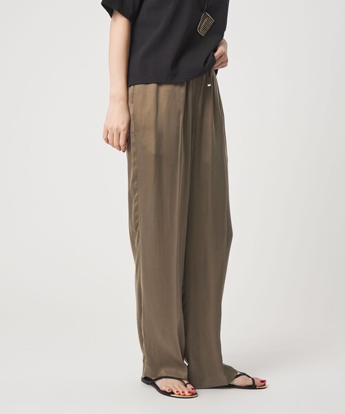 conte（コンテ）の「＜conte＞フィブリル イージー ワイドパンツ（その他パンツ・レディース・ブラック/モカ・36/38）」の4枚目の写真