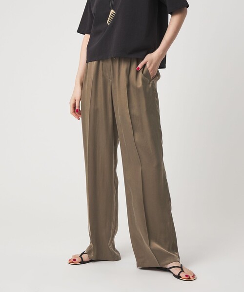 conte（コンテ）の「＜conte＞フィブリル イージー ワイドパンツ（その他パンツ・レディース・ブラック/モカ・36/38）」の5枚目の写真