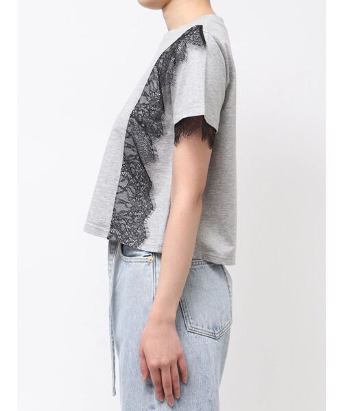 LAGUNAMOON(ラグナムーン)の「レースドッキングTシャツ 【夏服】(Tシャツ/カットソー・レディース・グレー/ホワイト/ブラック・FREE)」の13枚目の写真