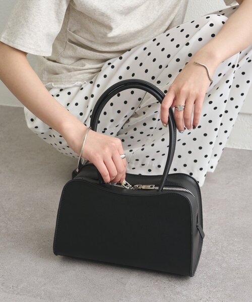 mystic(ミスティック)の「WハンドルモチーフBAG(ハンドバッグ・レディース・ブラック/キャメル・ONE SIZE)」の18枚目の写真