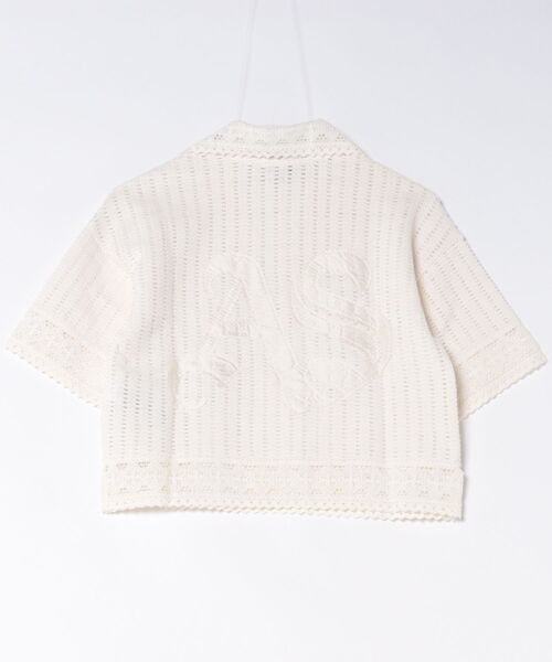 ALLSAINTS(オールセインツ)の「ELMA CROCHET LACE CROPPED TOP | ELMA クロシェ レース クロップド トップ(その他トップス・レディース・ホワイト系その他・S/M/L/XS)」の6枚目の写真