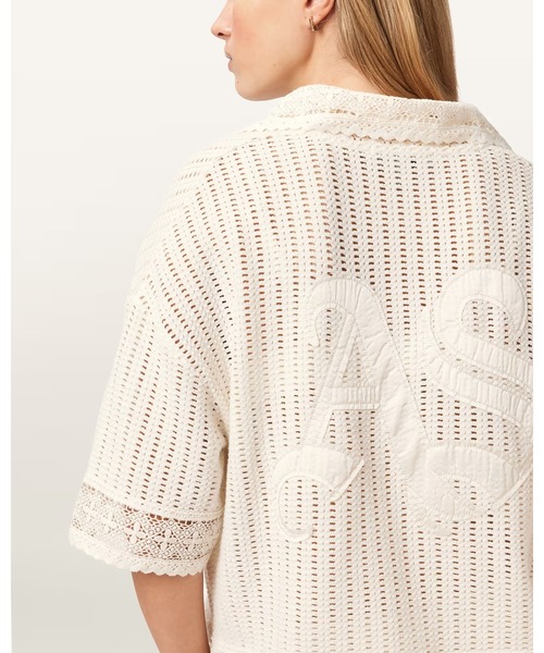 ALLSAINTS(オールセインツ)の「ELMA CROCHET LACE CROPPED TOP | ELMA クロシェ レース クロップド トップ(その他トップス・レディース・ホワイト系その他・S/M/L/XS)」の2枚目の写真