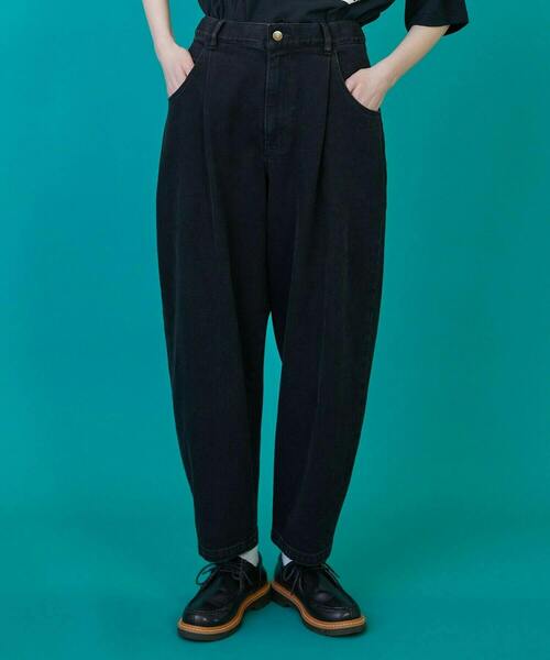 FRAPBOIS（フラボア）の「カーブデニム3 パンツ（その他パンツ・レディース・ブルー/ブラック・3/2/1/0）」の2枚目の写真