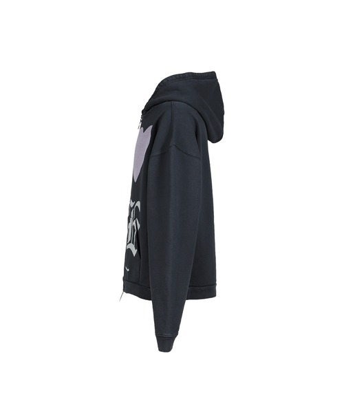 JUN/NAKAYAMA(ジュンナカヤマ)の「LOVE ME ZIP HOODIE(パーカー・メンズ・ブラック・LARGE/MEDIUM)」の4枚目の写真