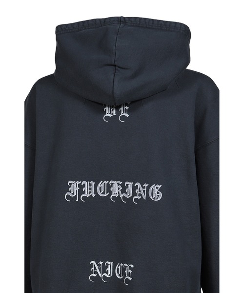 JUN/NAKAYAMA(ジュンナカヤマ)の「LOVE ME ZIP HOODIE(パーカー・メンズ・ブラック・LARGE/MEDIUM)」の2枚目の写真