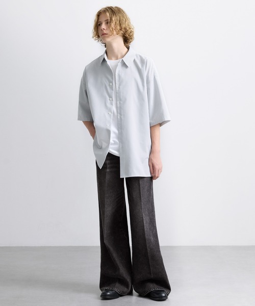 EMMA CLOTHES(エマクローズ)の「ヴィンテージ加工セミフレアデニムパンツ(デニムパンツ・メンズ・ネイビー/オフホワイト/グレー/ブルー/ブラック・S/M/L)」の15枚目の写真