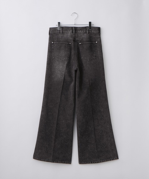 EMMA CLOTHES(エマクローズ)の「ヴィンテージ加工セミフレアデニムパンツ(デニムパンツ・メンズ・ネイビー/オフホワイト/グレー/ブルー/ブラック・S/M/L)」の7枚目の写真