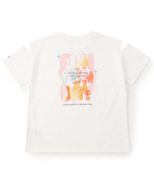 algy(アルジー)の「ロゴ抜き転写半袖Tシャツ(Tシャツ/カットソー・キッズ・オフホワイト/ミント/チャコール・160/150/140/130)」の16枚目の写真