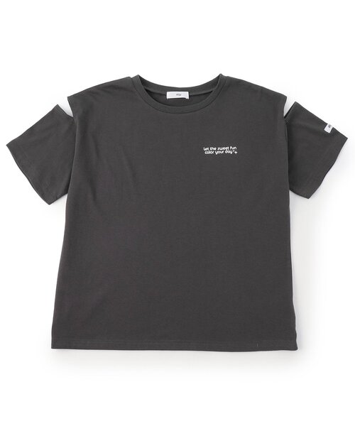 algy(アルジー)の「ロゴ抜き転写半袖Tシャツ(Tシャツ/カットソー・キッズ・オフホワイト/ミント/チャコール・160/150/140/130)」の17枚目の写真