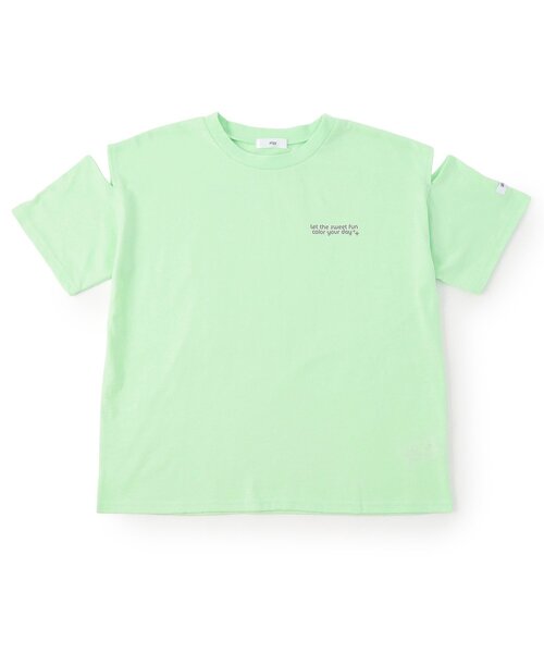 algy(アルジー)の「ロゴ抜き転写半袖Tシャツ(Tシャツ/カットソー・キッズ・オフホワイト/ミント/チャコール・160/150/140/130)」の18枚目の写真