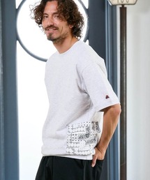 Chester（チェスター）の「mt10562- バンダナコンビネーション ハーフスリーブスウェット Tシャツ(90014)（Tシャツ/カットソー）」