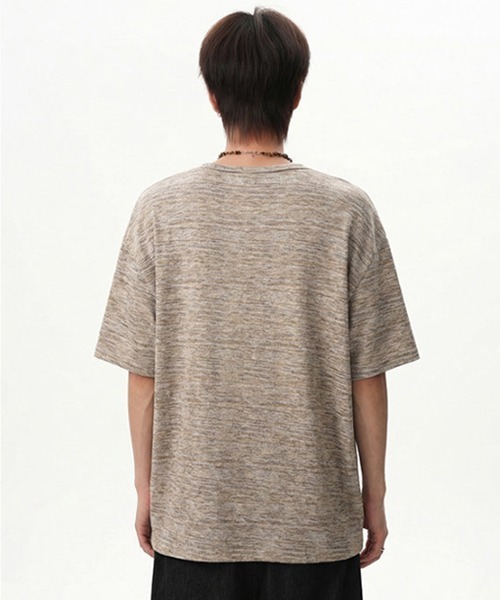 Ressaca(レサーカ)の「オーバーサイズヘンリーネックTシャツ(Tシャツ/カットソー・メンズ・ベージュ/グリーン・XL/L/M)」の8枚目の写真