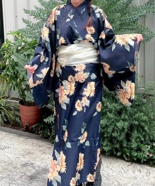 nemne store（ネンネストア）の「2026 浴衣3点セット（浴衣・レディース・ネイビー/ホワイト系/ホワイト系1・SMALL/MEDIUM）」の11枚目の写真