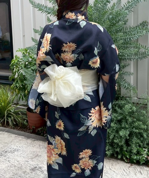 nemne store（ネンネストア）の「2026 浴衣3点セット（浴衣・レディース・ネイビー/ホワイト系/ホワイト系1・SMALL/MEDIUM）」の12枚目の写真