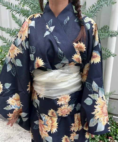 nemne store（ネンネストア）の「2026 浴衣3点セット（浴衣・レディース・ネイビー/ホワイト系/ホワイト系1・SMALL/MEDIUM）」の13枚目の写真