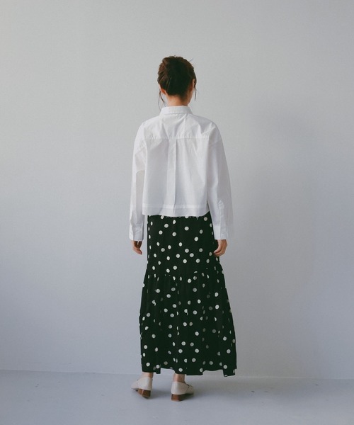 N WITH.（エヌウィズ）の「レイヤードロングスリーブシャツ（シャツ/ブラウス・レディース・ブルー/ホワイト・MEDIUM/SMALL）」の11枚目の写真