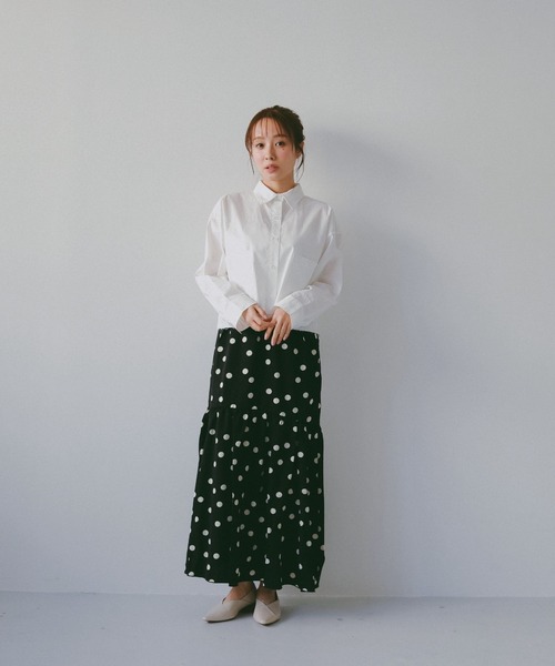 N WITH.（エヌウィズ）の「レイヤードロングスリーブシャツ（シャツ/ブラウス・レディース・ブルー/ホワイト・MEDIUM/SMALL）」の14枚目の写真