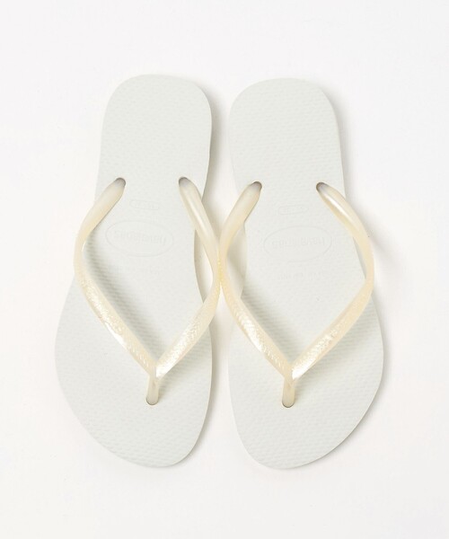 ODETTE E ODILE（オデットエオディール）の「＜Havaianas＞ slim（サンダル・レディース・ホワイト/ネイビー・22cm/23cm/24.5cm）」の16枚目の写真
