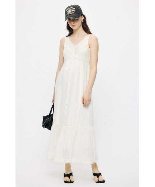PIN TUCK CHIFFON マキシドレス（ワンピース）｜MOUSSY（マウジー）の