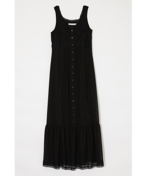 MOUSSY(マウジー)の「PIN TUCK CHIFFON マキシドレス(ワンピース・レディース・ブラウン/ブラック/アイボリー・1/2)」の5枚目の写真