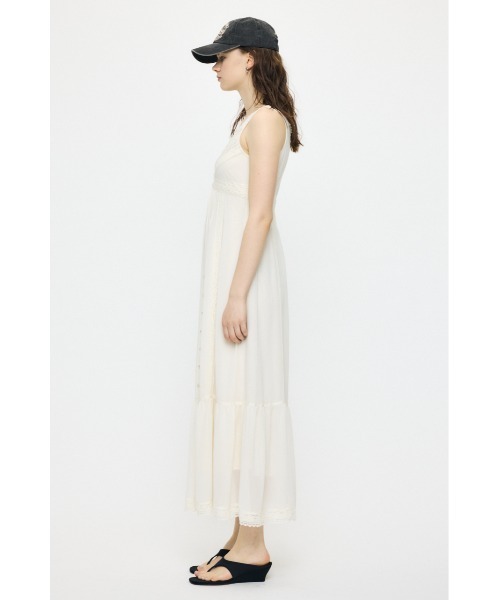 MOUSSY(マウジー)の「PIN TUCK CHIFFON マキシドレス(ワンピース・レディース・ブラウン/ブラック/アイボリー・1/2)」の10枚目の写真