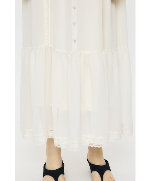 MOUSSY(マウジー)の「PIN TUCK CHIFFON マキシドレス(ワンピース・レディース・ブラウン/ブラック/アイボリー・1/2)」の15枚目の写真