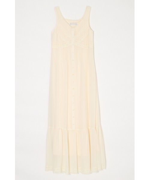 MOUSSY(マウジー)の「PIN TUCK CHIFFON マキシドレス(ワンピース・レディース・ブラウン/ブラック/アイボリー・1/2)」の16枚目の写真