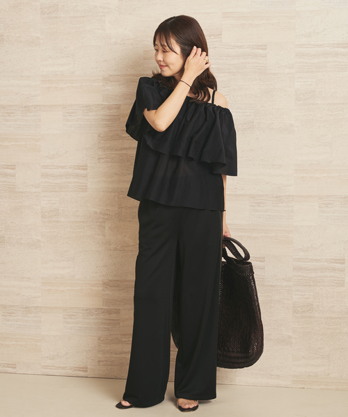 plage(プラージュ)の「Track jersey パンツ(その他パンツ・レディース・ブラック・36/34/38)」の10枚目の写真