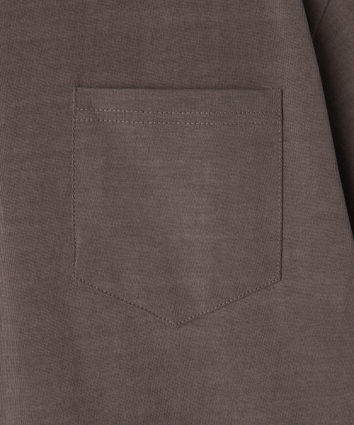 WEST GRAND BOULEVARD（ウエストグランドブルバード）の「アーバンピグメントワンポケットクロップTシャツCOCOA（Tシャツ/カットソー・メンズ・その他・MEDIUM/LARGE/X-LARGE）」の5枚目の写真