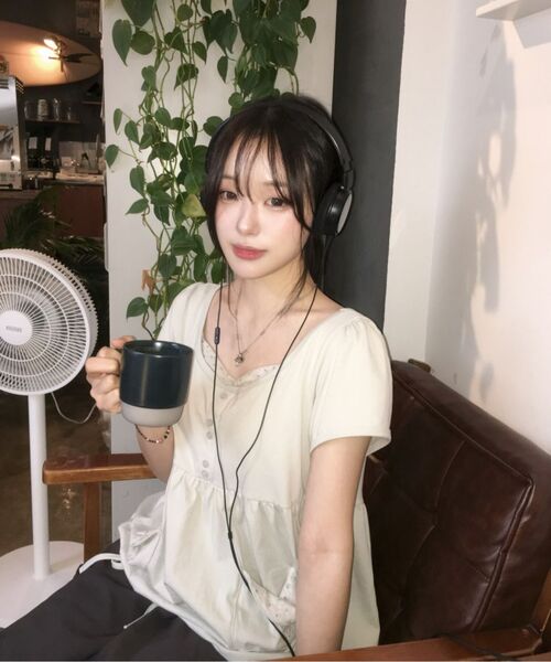 BAUF（バウフ）の「シャーリングフレアTシャツ [ミント]（Tシャツ/カットソー・レディース・その他・FREE）」の15枚目の写真