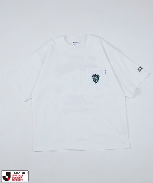 FREAK'S STORE(フリークスストア)の「J.LEAGUE × FREAK’S STORE 別注SUPPORTERS SHORT SLEEVE TEE 【アビスパ福岡】/ Jリーグ 別注 Tシャツ(Tシャツ/カットソー・メンズ・ホワイト/チャコールグレー・SMALL/MEDIUM/X-LARGE/LARGE)」の14枚目の写真