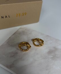 CAPRICIEUX LE'MAGE | 〈GOLDY/ゴールディ〉【ステンレス】ドロップノットワンタッチイヤリング(イヤリング)