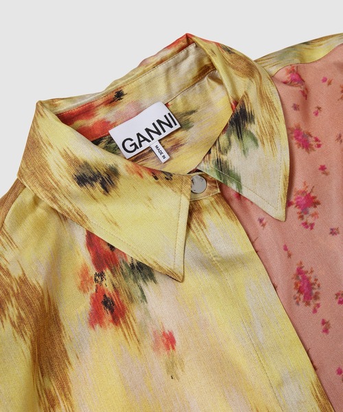GANNI(ガニー)の「Multi Printed Silk Twill Long Sleeve Shirt(シャツ/ブラウス・レディース・その他1・36/38)」の6枚目の写真