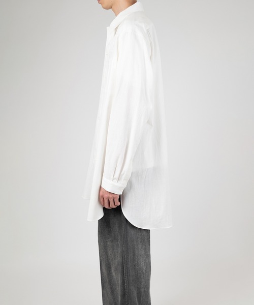 LAD MUSICIAN(ラッドミュージシャン)の「KHADI CALICO HOSPITAL LONG SHIRT(シャツ/ブラウス・メンズ・ホワイト/ブラック・44/42/46)」の17枚目の写真