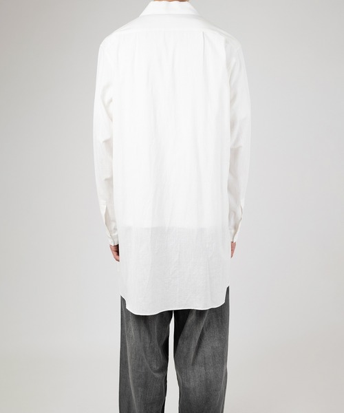 LAD MUSICIAN(ラッドミュージシャン)の「KHADI CALICO HOSPITAL LONG SHIRT(シャツ/ブラウス・メンズ・ホワイト/ブラック・44/42/46)」の18枚目の写真