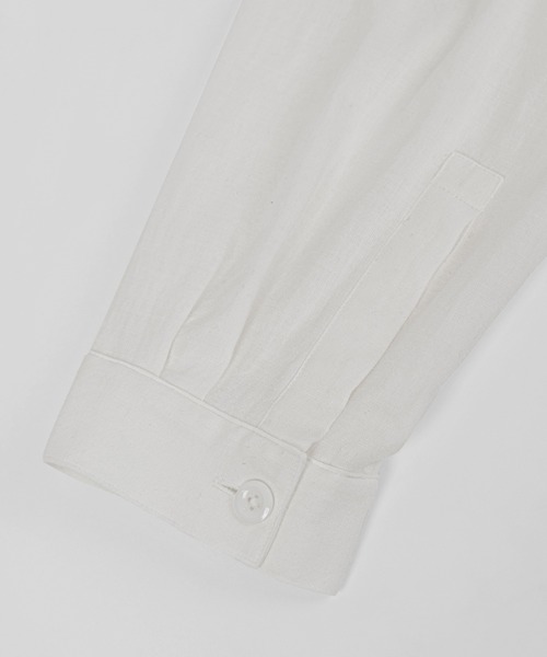 LAD MUSICIAN(ラッドミュージシャン)の「KHADI CALICO HOSPITAL LONG SHIRT(シャツ/ブラウス・メンズ・ホワイト/ブラック・44/42/46)」の15枚目の写真