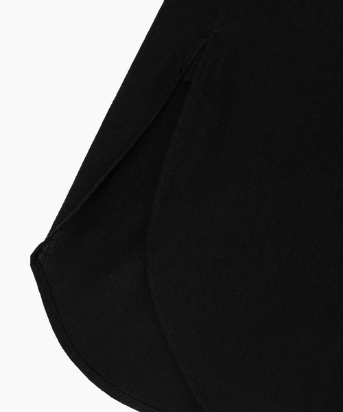 LAD MUSICIAN(ラッドミュージシャン)の「KHADI CALICO HOSPITAL LONG SHIRT(シャツ/ブラウス・メンズ・ホワイト/ブラック・44/42/46)」の10枚目の写真