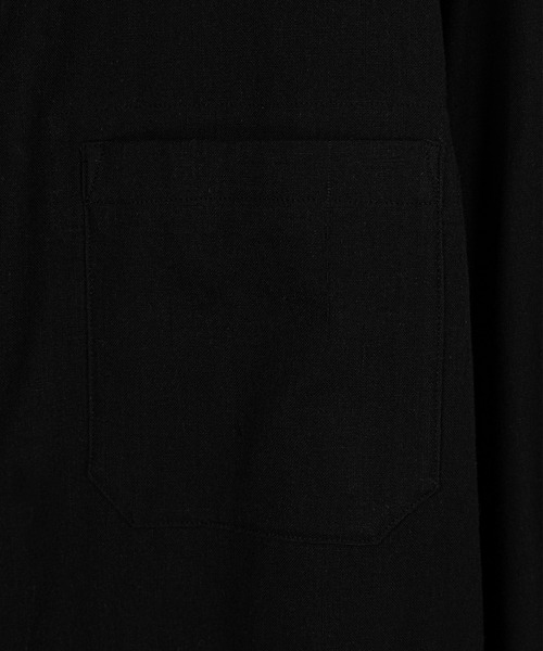 LAD MUSICIAN(ラッドミュージシャン)の「KHADI CALICO HOSPITAL LONG SHIRT(シャツ/ブラウス・メンズ・ホワイト/ブラック・44/42/46)」の3枚目の写真