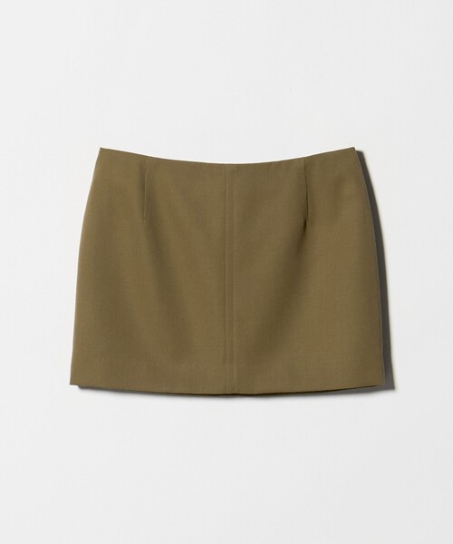 H　BEAUTY&YOUTH UNITED ARROWS（エイチビューティーアンドユースユナイテッドアローズ）の「＜H＞ギャバクロス ミニスカート（スカート・レディース・モカ/ブラック・M/S）」の6枚目の写真