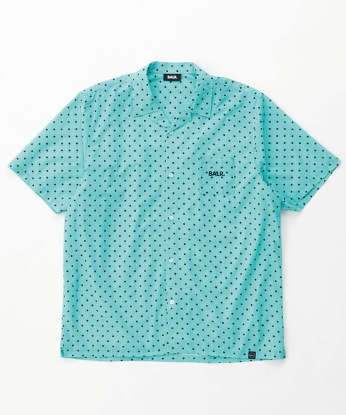 BALR.（ボーラー）の「JP  HEX SHIRT（シャツ/ブラウス・メンズ・ブラック×ホワイト/ターコイズブルー・MEDIUM/LARGE）」の2枚目の写真