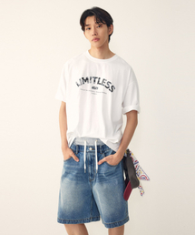 STUDIO TOMBOY（スタジオトムボーイ）の「[メンズ] ヴィンテージ LIMITLESS プリントTシャツ_ホワイト 91M6222348（Tシャツ/カットソー）」