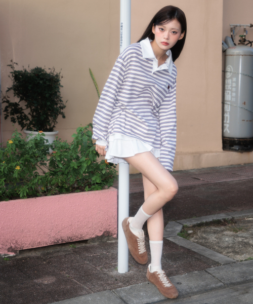 ROSEFRANTZ（ロゼフランツ）の「Stripe Collar Long Sleeve [Ivory]（Tシャツ/カットソー・レディース・アイボリー・OS）」の10枚目の写真