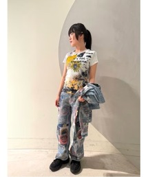 リッププリントバルーンデニムパンツ【2026秋冬新作】