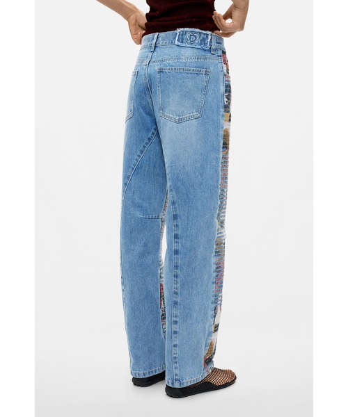 Desigual(デシグアル)の「リッププリントバルーンデニムパンツ【2026秋冬新作】(デニムパンツ・レディース・ブルー・36/38/40/42/44)」の3枚目の写真