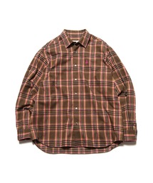 HOODIE CHECK SHIRT/フーディーチェックシャツ（シャツ/ブラウス