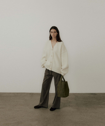 Bony Loose-fit Cardigan_Ivory