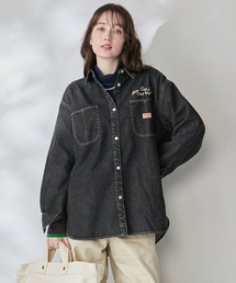 KRIFF MAYER Lady's Collection | カバーオール風デニムシャツチュニック(シャツ/ブラウス)