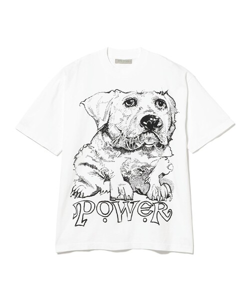 BEAMS T（ビームスティー）の「Henry Johnson / Power T-shirt（Tシャツ/カットソー・メンズ・ホワイト・M/XL/L）」の2枚目の写真