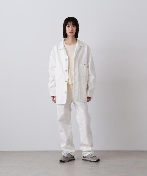 Y(ワイ)の「Y / 13oz ORGANIC COTTON DENIM COVERALL JACKET(デニムジャケット・メンズ・ネイビー/ホワイト・MEDIUM/LARGE/SMALL)」の3枚目の写真