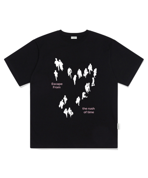 ESCAPEFROM(エスケープフロム)の「ラッシュオブタイムプリントオーバーサイズ半袖Tシャツメランジブルー(Tシャツ/カットソー・レディース・その他・SMALL/MEDIUM/LARGE)」の5枚目の写真